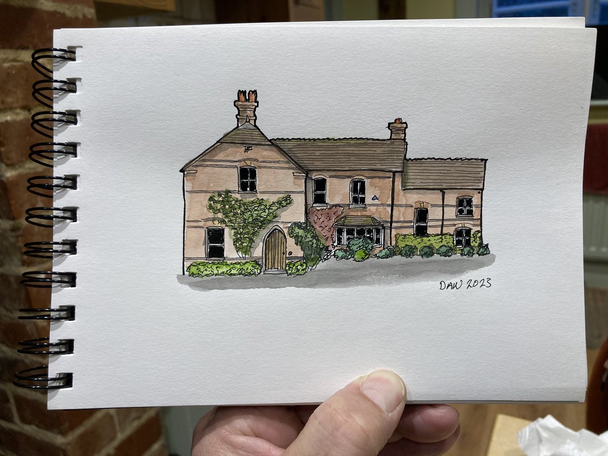 alsodanartisan's tweet photo. I now only have one left to paint.
Watercolour added to this Rectory.
#sketchbook #watercolor #sketching #rectory https://t.co/iwPVfWtKmJ