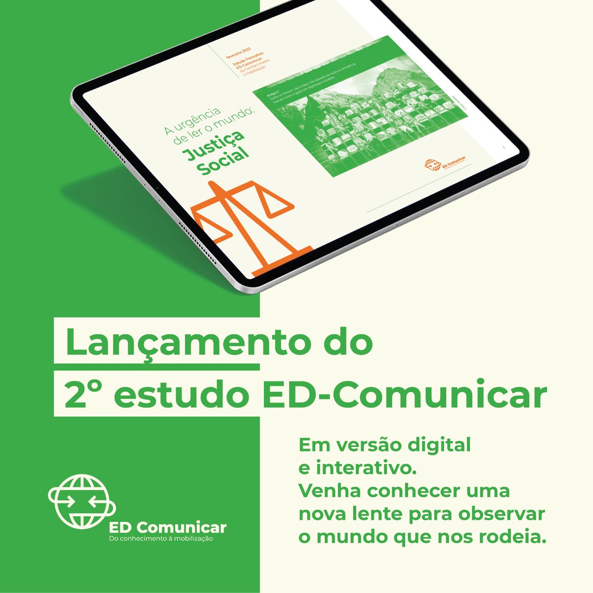 imvf's tweet photo. No Dia Mundial da #JustiçaSocial, lançamos mais um estudo da coleção “A urgência de ler o mundo”, do projeto #EDComunicar: do conhecimento à mobilização.
Faça download aqui: https://t.co/YDU6BsciSf
Um projeto cofinanciado por @camoesip
#EDCG #ENED https://t.co/kLVW3u4ieF