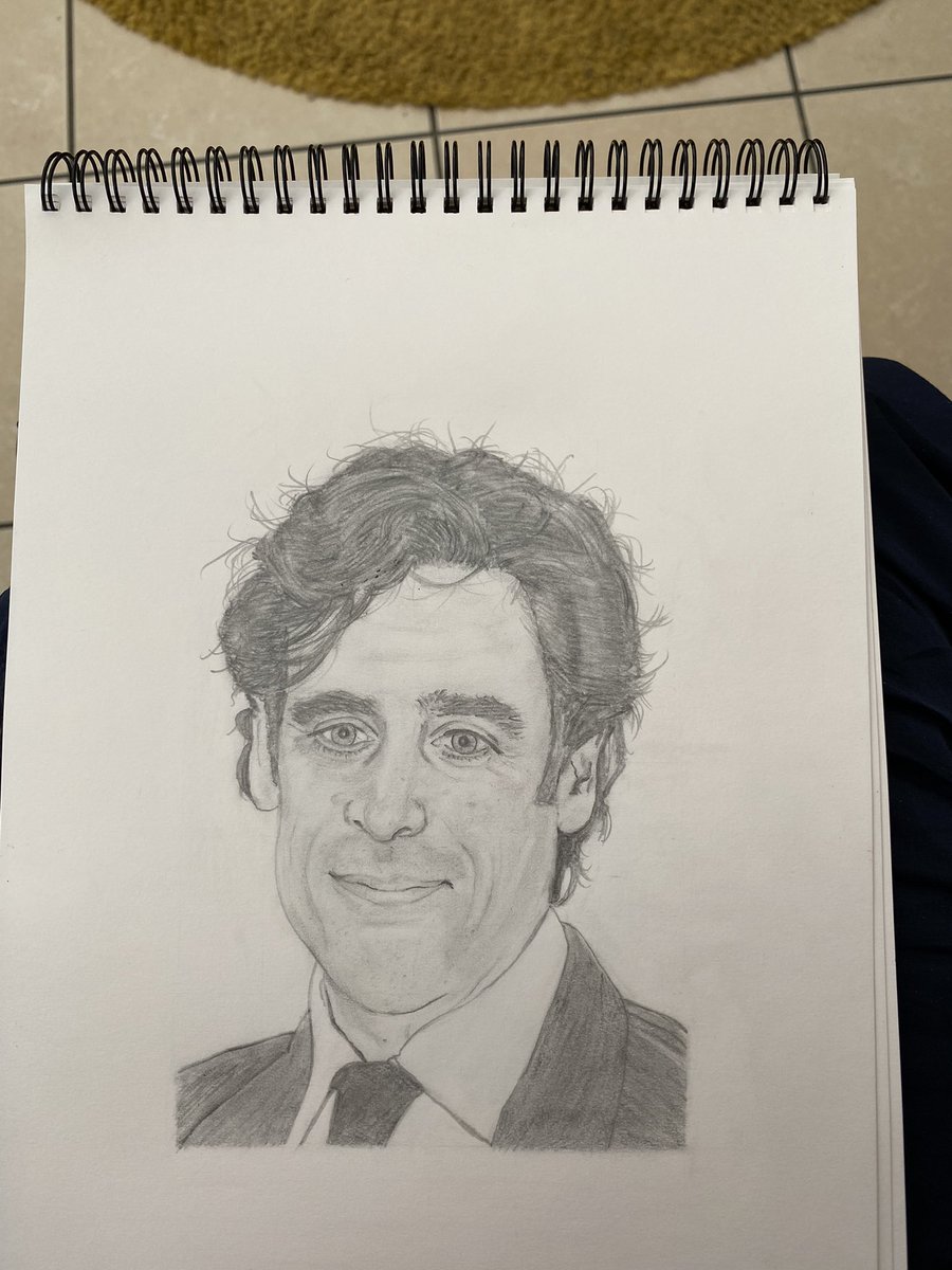 chapperspaulr's tweet photo. @JDBakewell Hi Joan, hope you are well, here is a little sketch of your co star Mr Mangan. Happy to attempt you next! https://t.co/EP87NOnFqs