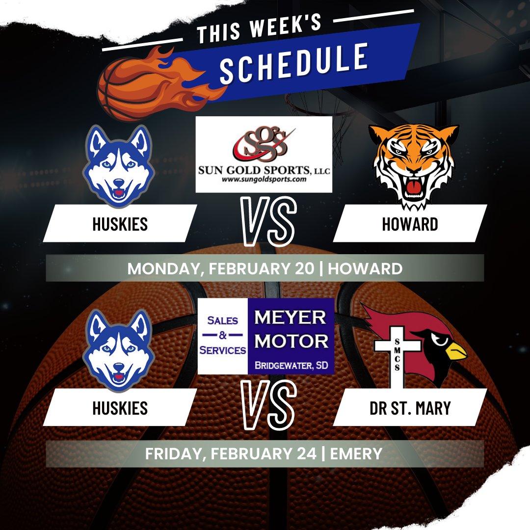 The final week of the regular season is a big one for Region 3 standings! Huskies head to Howard tonight, JV at 6:15 pm with the varsity to follow!