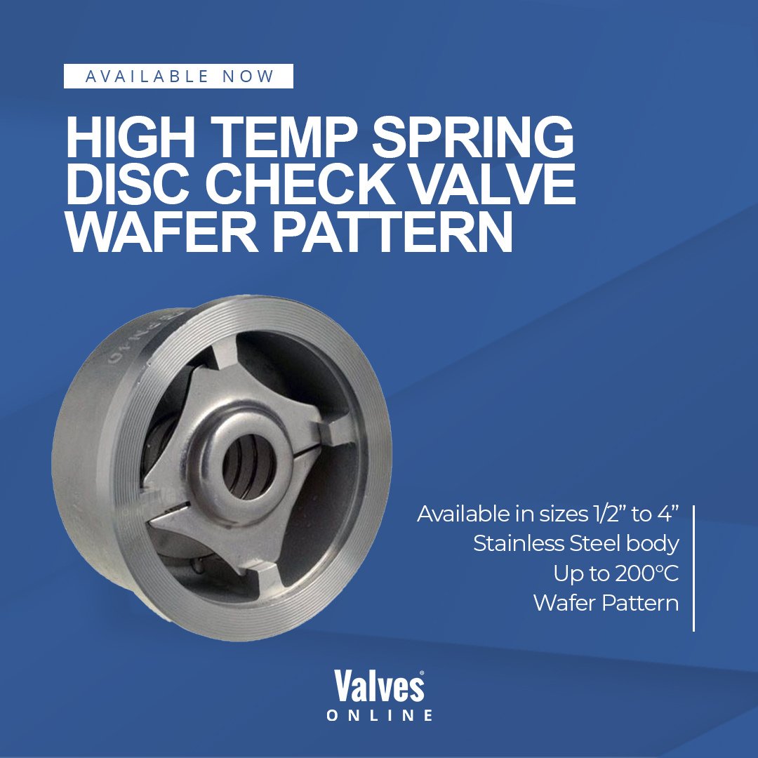 valvesonlineuk's tweet image. Protect your #SteamSystem with our CV5175 #CheckValve. Made of durable #StainlessSteel for temps up to 200°C &amp;amp; pressure rated of 40 BAR (1/2” to 4”). Compact, low-pressure drop.

✔ Stainless Steel body
✔ Temp up to 200°C
✔ Sizes ½” to 4”

Get yours at the link in our bio!