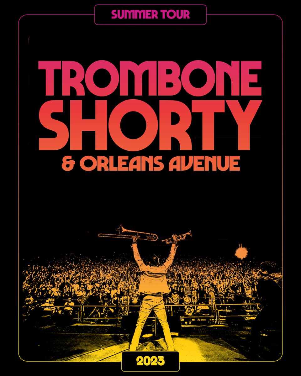 Summer Tour 2023 ticketing pre-sales underway now; public onsale Mardi Gras day, Tuesday Feb 21 🎟️⚜️ tromboneshorty.com/tour
