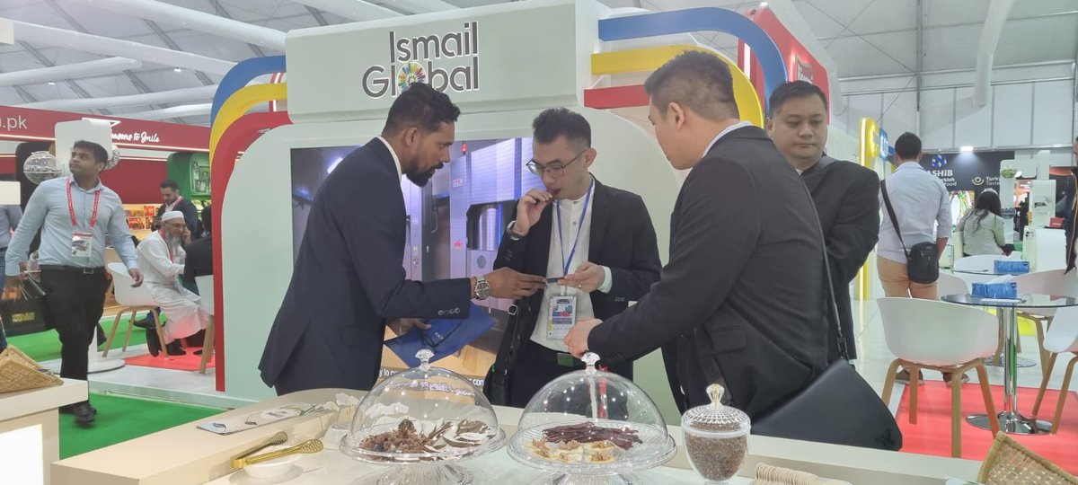 stoplc's tweet photo. We're super excited to share some exclusive photos of our stall at the #Gulfood, showcasing our products from Maldives Tuna to our Choice brand condensed milk, cooking oil and many more. Don't miss the chance to meet us in person at the Dubai World Trade Center from Feb 20 -24th. https://t.co/oTKl8ntba9