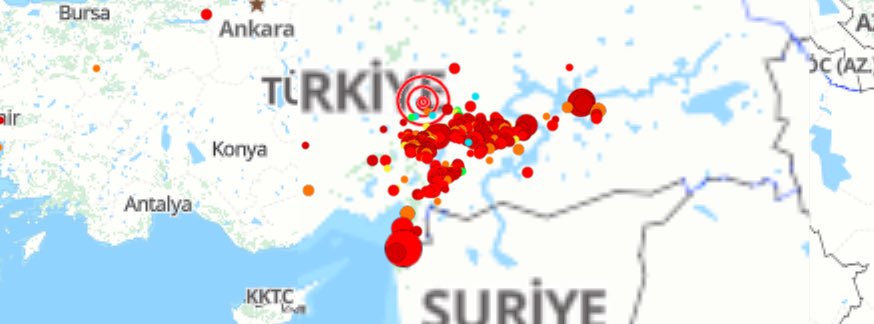 Sanki büyük artçı depremler Arama-Kurtarma Çalışmaları bitsin diye bekler gibi biraz önce Samandağı 7 km derinde M6,4 oldu. Yıkılmayan yapıları da yıktı. Artçı depremler bu boyutta en az 4 ay sürecek. Yaralı evlere girmeyin.