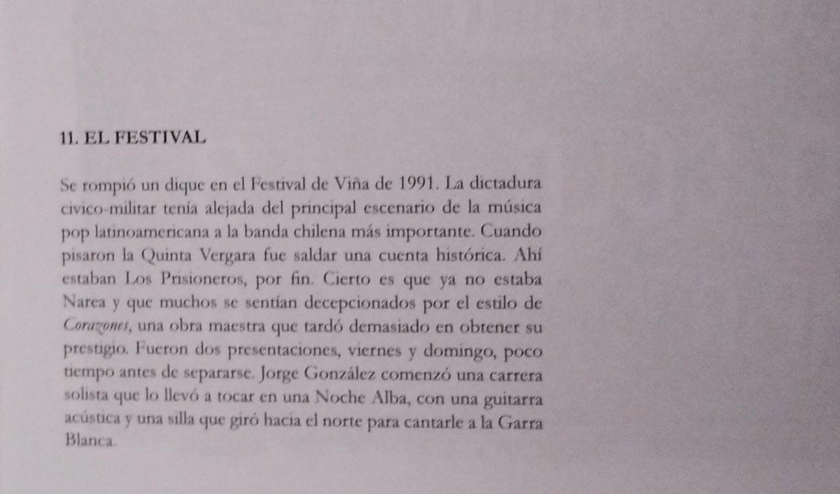 GolTriste's tweet photo. La Copa Libertadores de 1991 marcó un hito imborrable en el país. Pero ese año, además de salir campeones, pasaron otras cosas. Por ejemplo, en el Festival de Viña, tocaban Los Prisioneros.
#91ElLibro, #FestivalDeVina #FestivalDeVinaDelMar https://t.co/7wsp8z53tZ