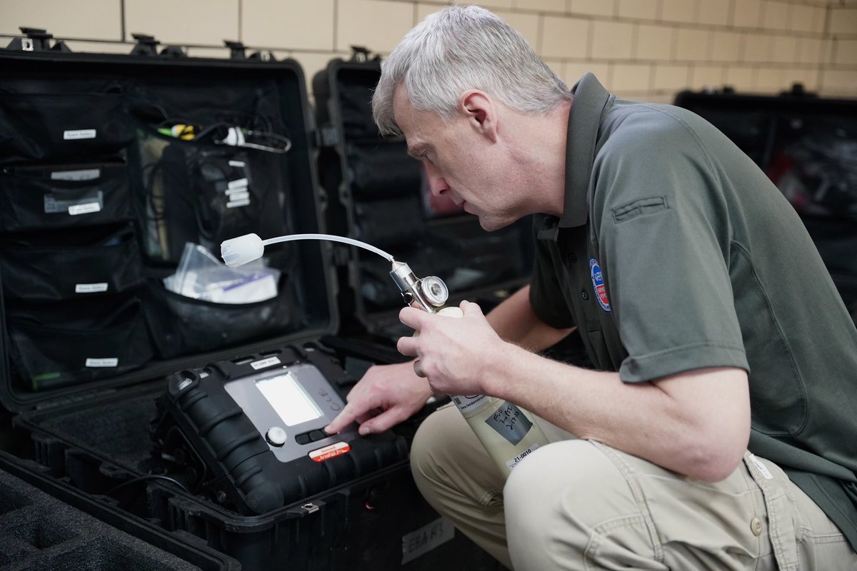 EPA has been boots-on-the-ground to monitor the air in East Palestine since day 1.

Our on-scene coordinators use the advanced technology to conduct real-time air monitoring and sampling — data that informs our environmental and health response efforts.