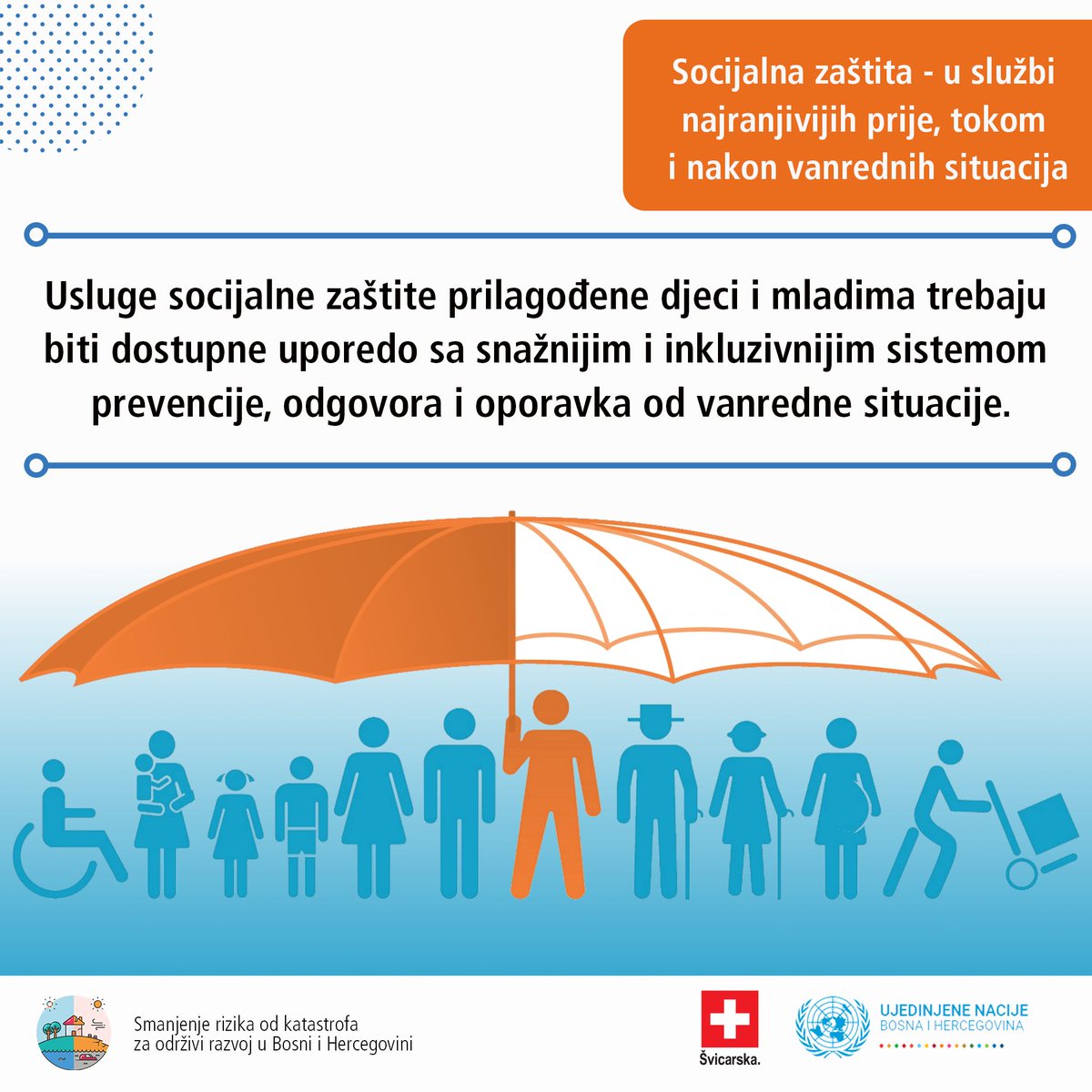 UNICEFBiH's tweet photo. Kroz Zajednički program Ambasade Švicarske u BiH i @UN_BiH „Smanjenje rizika od katastrofa za održivi razvoj u Bosni i Hercegovini“. #SWISSUN4 #DRR jačamo sistem socijalne zaštite širom BiH u odgovoru na vanredne situacije
Socijalna zašita #KomeiKadJePodrškaNajpotrebnija https://t.co/677LtPjVmH