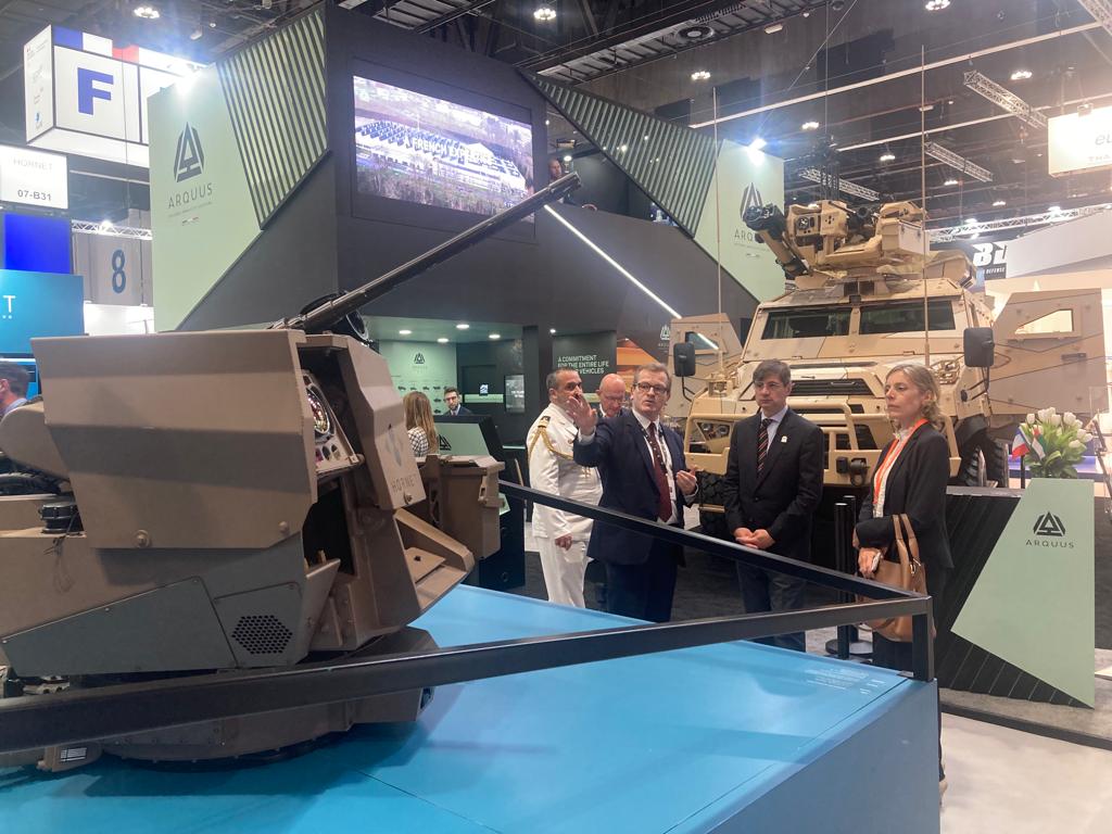 Hornet_Defense's tweet image. ✅First day to Hornet at @IDEX_UAE where we exhibit our many remote-controlled weapon stations.

🤜Stay connected ! #IDEX2023 #protection #RCWS