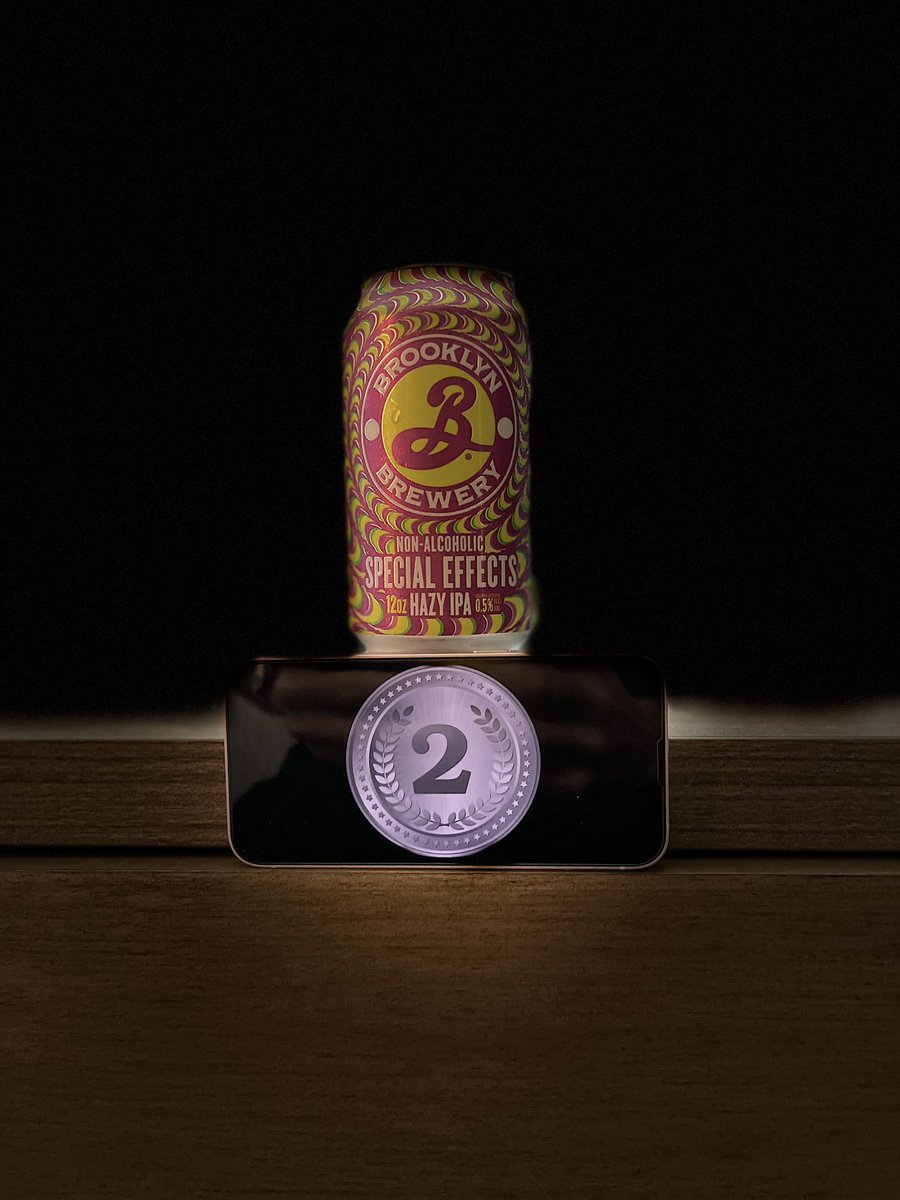 LiberianEnglish's tweet photo. 🥈#AlcoholFreeAwards rating is “good enough to include in your rotation” 🔁 0.5%🍺 for Special Effects Hazy IPA from Brooklyn Brewery (New York, USA) — Over Drinking 309th tasting 🎬 60; ⚓️ 66; ⚖️ 62; 🏁 63; hazy IPA #AFAsilver #AlcoholFree https://t.co/ZzpqP3zX3S