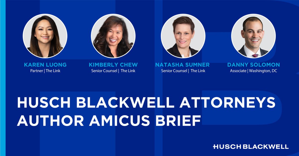 HuschBlackwell's tweet image. Our Karen Luong, @KimberlyChewEsq, Natasha Sumner, and Danny Solomon prepared and filed an amicus curiae brief on behalf of nearly 30 end-of-life and palliative care clinicians.

Read more about the brief: ow.ly/ZuCe50MXffx

#amicusbrief #psychedelics #psilocybin