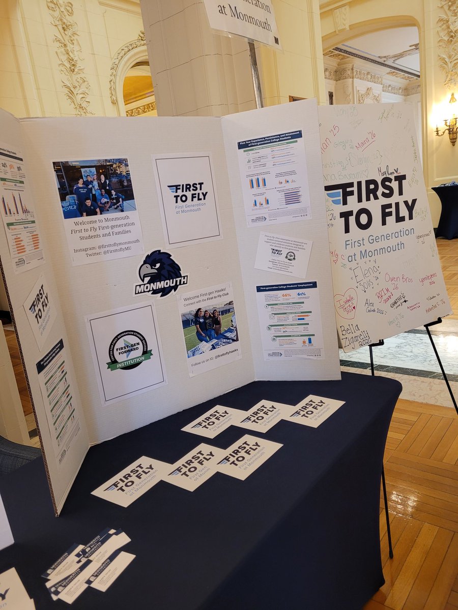 FirsttoflyMU's tweet image. The first Accepted Student Day of 2023 for @FirsttoflyMU 
We love to share our @FirstgenCenter #firstgenforward story with students and familiesinterestedin @monmouthu