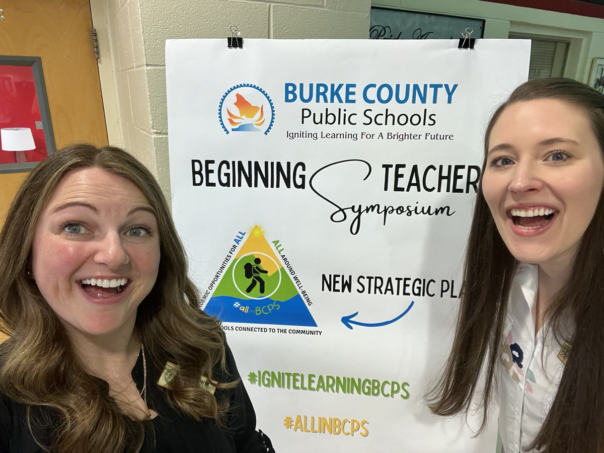 Shout out to Burke County Schools for using 2 workday mornings a year to give their beginning teachers focused PD just for them!  <a href="/msbandyteaches/">Ashley Bandy</a> and I loved connecting with these incredible BTs this morning! #nctoypoy #ignitelearningbcps #beginningteachers