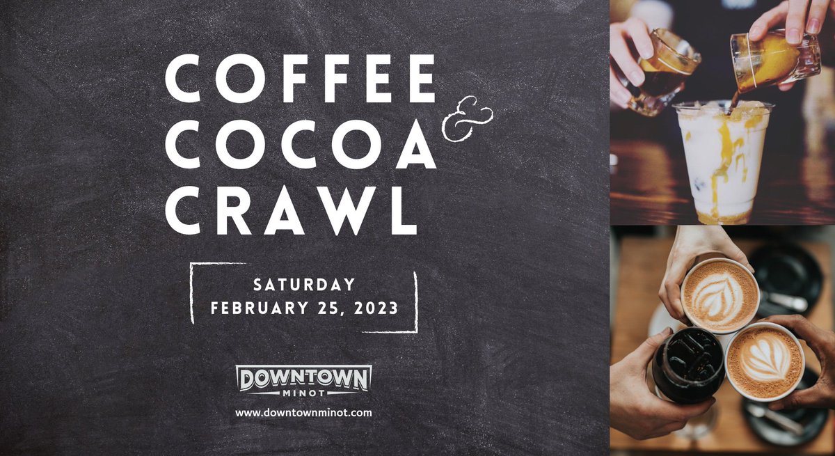 The Coffee &amp; Cocoa Crawl is this Saturday from 10am-2pm!

Tickets are still available online or at Gourmet Chef!
eventbrite.com/e/coffee-cocoa…