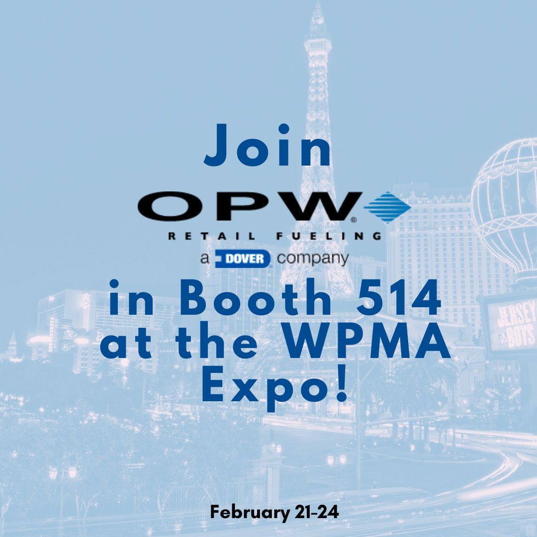 opwretailfuel's tweet photo. Can you believe it’s almost here? The #WPMAExpo starts tomorrow, and we can’t wait to connect with you on the show floor. Come see us in Booth 514 to chat with our #RetailFueling experts and learn more about our innovative products. #DefiningWhatsNext https://t.co/GjzljLxhrw