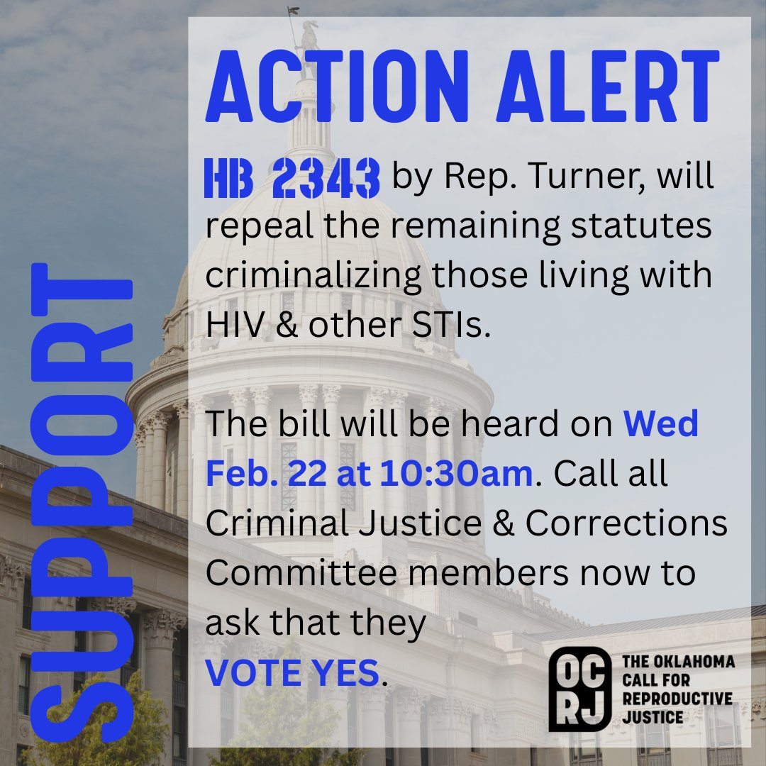 ACTION ALERT! We need your support to get HB 2343 passed out of committee this week!
HB 2343 will be heard this Wed Feb 22 @ 10:30am in the Criminal Justice &amp; Corrections committee ➡️