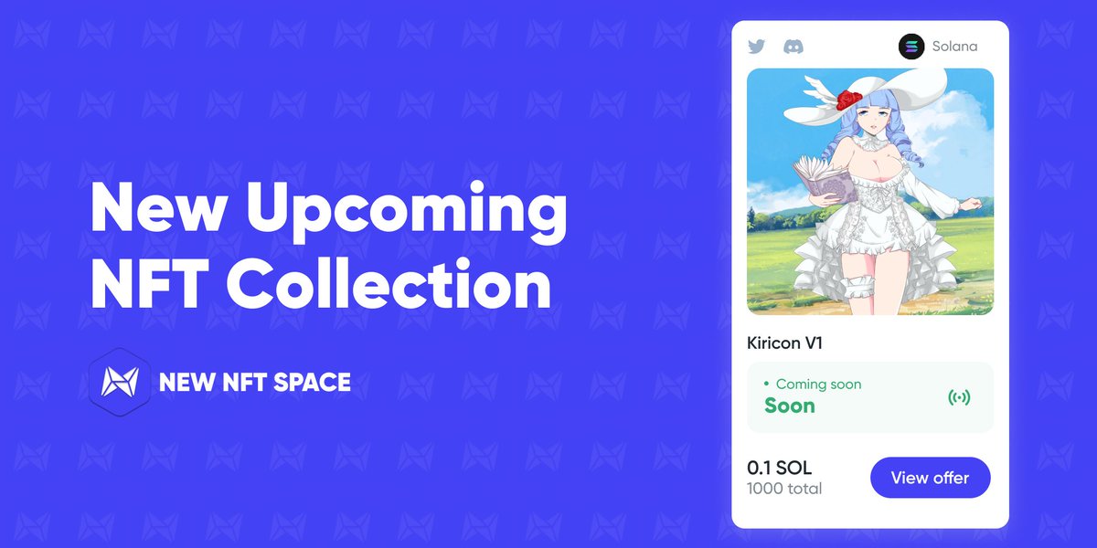New NFT Space 🇺🇦 (@newnftspace) on Twitter photo ✨Kiricon V1 is available on <a href="/NewNFTspace/">New NFT Space 🇺🇦</a>
@Kiricon_NFT , you're welcome🥰
✨Link: newnftspace.com/kiricon-v1 ✨Kiricon V1 is available on <a href="/NewNFTspace/">New NFT Space 🇺🇦</a>
@Kiricon_NFT , you're welcome🥰
✨Link: newnftspace.com/kiricon-v1
