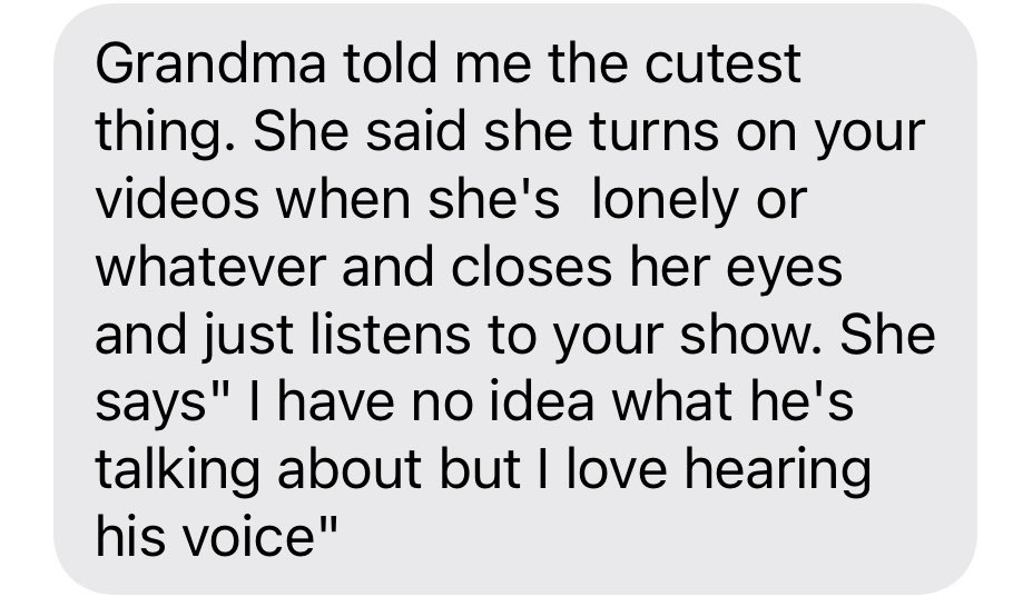 Grandmas in the hospital and my mom texts me this. 🥲