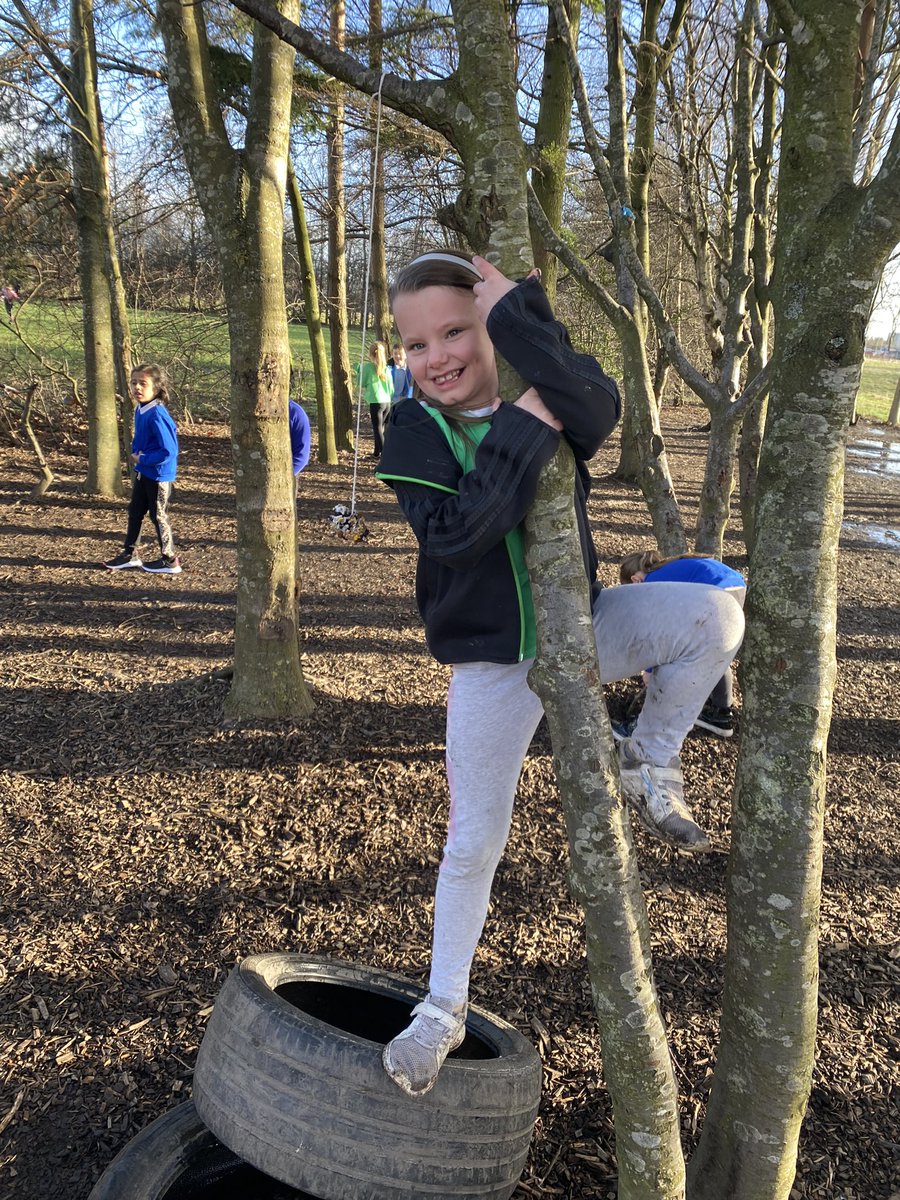 MissThomsonVPS's tweet photo. Pupils chose places in the playground to hang their bird feeders. We are hoping that they will bring lots of feathered visitors to the playground! 🐦🐦🐦 @MrsKellyVPS #VPSwrite #RSPBWildChallenge https://t.co/UZrEY279BA