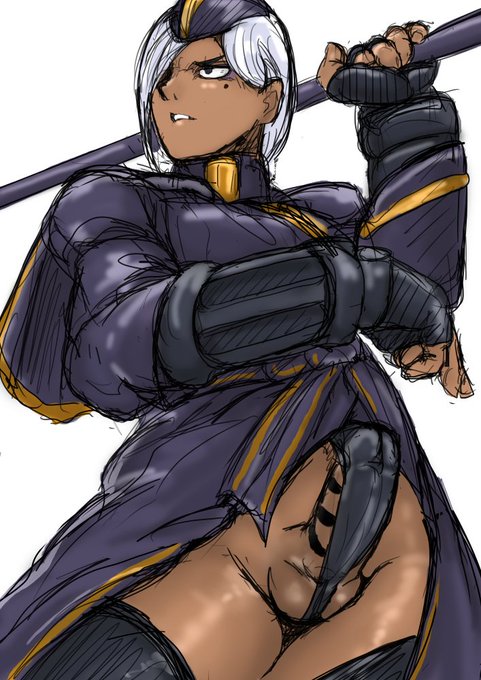 ストVのファルケくん(男の娘)🔞褐色イラスト手直し☆ 