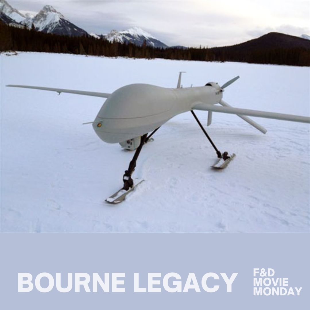 Todays movie Monday is Bourne Legacy! In 2012 F&D built this drone and the exploding cabin you see in the film. The final film includes a combination of this full-sized drone model and a CGI drone #BourneLegacy #fabrication #moviemonday #movieprops #custom #fdscenechanges  #IATSE