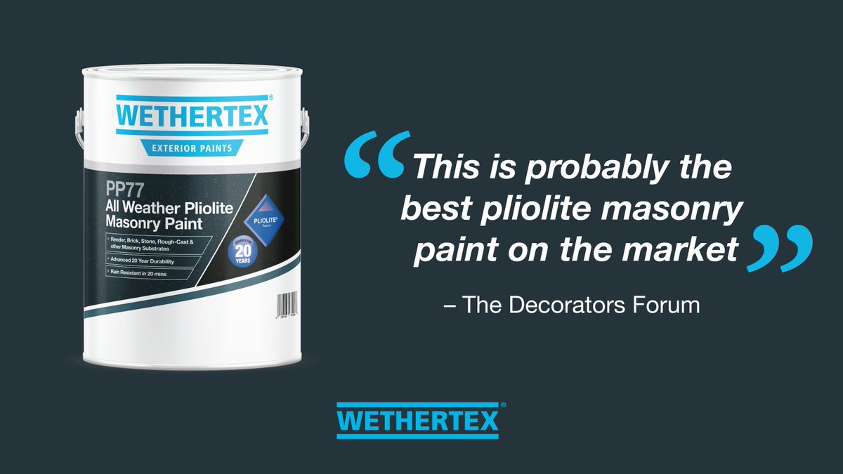We're taking a look back at The Decorators Forum UK's Pliolite Masonry Paint Review. 

For the full review visit: ow.ly/AJJz50MWPVs

For more information on PP77, visit: ow.ly/Rw4T50MWPVr

#wethertex #paint #exteriorpaints #quality #rennovate #homeimprovements #update