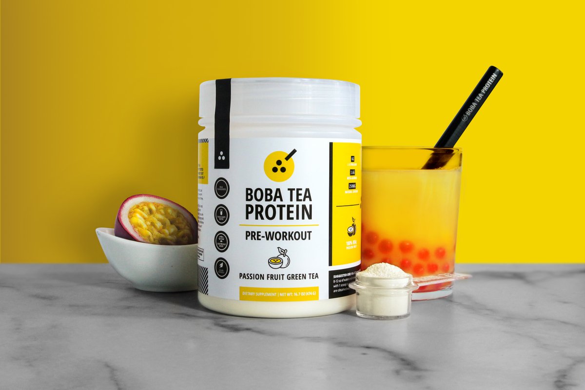 BobaTeaProtein's tweet photo. Introducing our Passionfruit Green Tea Pre-Workout - built to help you get the most out of your workout AND get your boba fix!

Want to win one now?

3 WINNERS:
👉 Follow us @BobaTeaProtein 
👍 Like this post
🔁 Retweet  

Launching Sat, Feb. 25 @ 12PM CT https://t.co/ZwrCPTi2vg