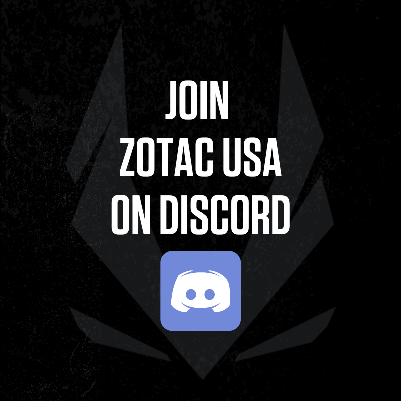 ZOTAC_USA's tweet photo. Join the new ZOTAC USA #Discord community!
You are invited: https://t.co/xyTVfq4UE5
#ZOTACUSA #ZOTAC #ZOTACGAMING #NVIDIAGeForce #RTXON #PCGaming #GamingP #Gaming #Discord https://t.co/CUgj4stZbp
