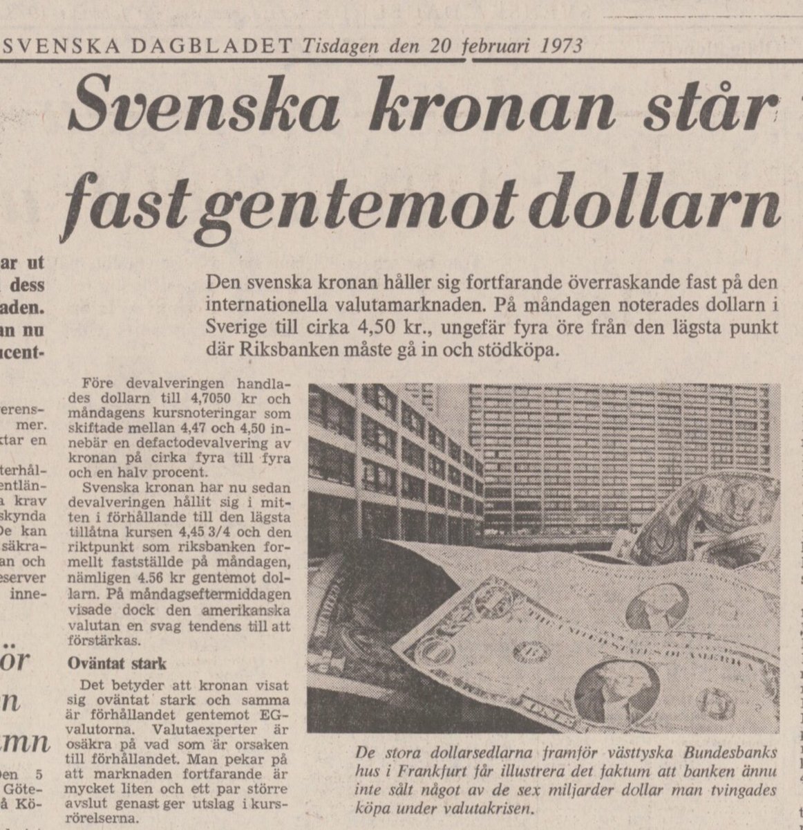 Kronan stärktes i dag.