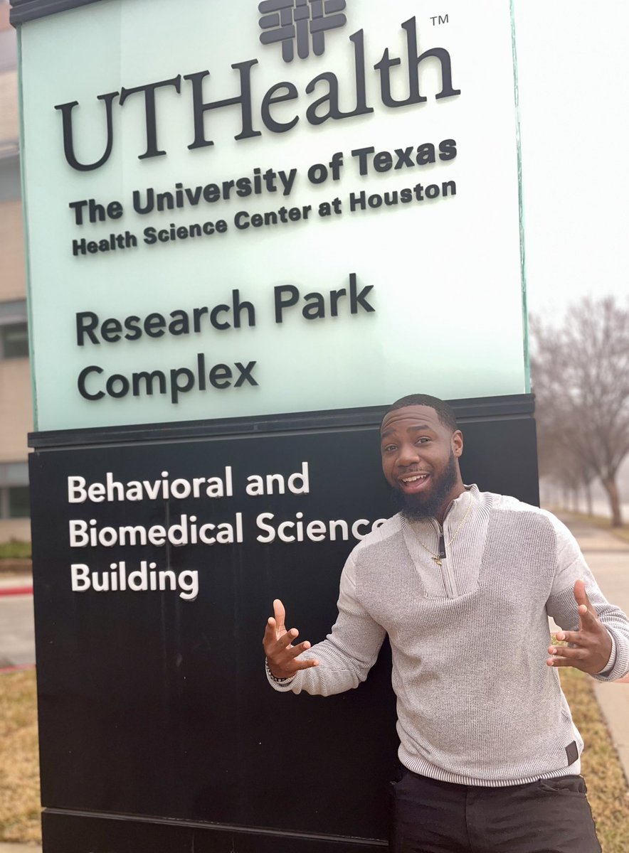GoodjobJarrad's tweet photo. Excited to announce that after internship, I’ll be completing my clinical postdoc training in my hometown of Houston, Tx at UTHealth! Only 1% of School Psychologists are Black men, blessed to add to that number.

Grateful to be coming back to the city as Dr. Hodge! 🙏🏾 https://t.co/hugVeYF9Dl