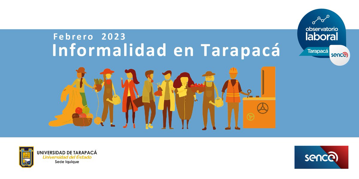 OLTarapaca's tweet photo. Compartimos con ustedes el último boletín de Informalidad en Tarapacá del Observatorio Laboral de SENCE de la Región de Tarapacá, correspondiente al mes de febrero 2023. 
#sencetarapaca #utarapaca #Tarapacá #ObservatorioLaboral 
Enlace boletín: https://t.co/mJ5W1bP7jw https://t.co/JmClpZ3cmW