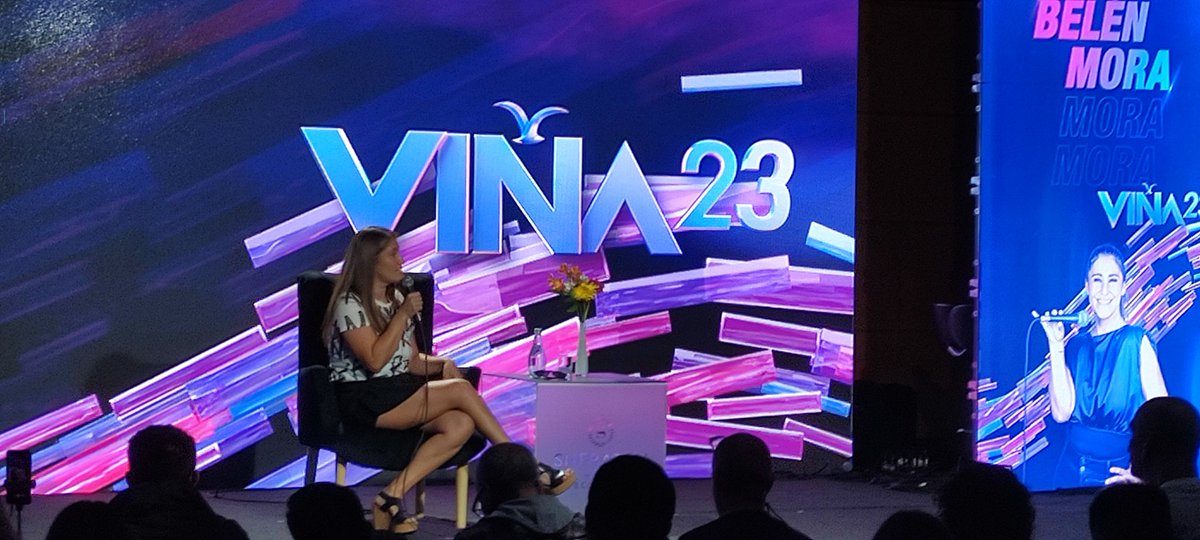 emiliofreixas's tweet photo. La comediante nacional @_belenaza recibió en conferencia de prensa a los medios este lunes en Viña del Mar. Señaló respecto a su rutina de este martes en la Quinta Vergara que la viene preparando hace 4 años y no piensa cambiarle "ni una coma" @RadioPortales @MediosUnidosCL https://t.co/b2yQsPMaEo