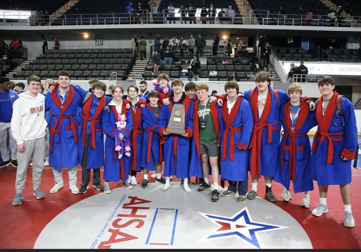 1rebelfootball's tweet photo. Congratulations to @1rebelwrestling for winning the 7A State Championship and former DL @AndrewS0494 for winning the State Championship in his weight class! 

#1REBEL https://t.co/znKU2tnKYJ