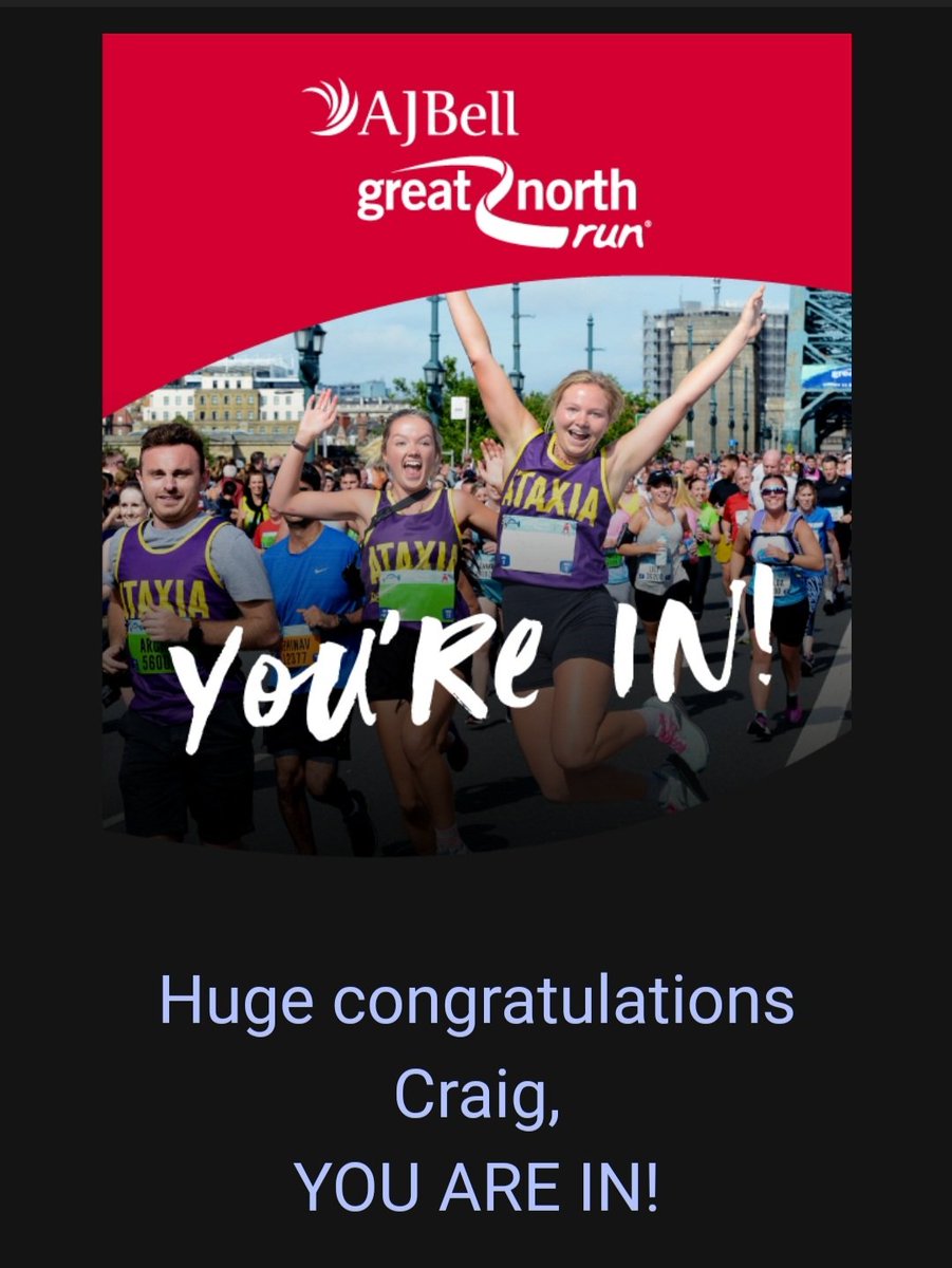 CraigBillyWaugh's tweet photo. Well... Better start training!

Great North Run 2023 I'm coming for you! 🏃🏅❤️ #GreatNorthRun2023 https://t.co/tvGLaeXoFc