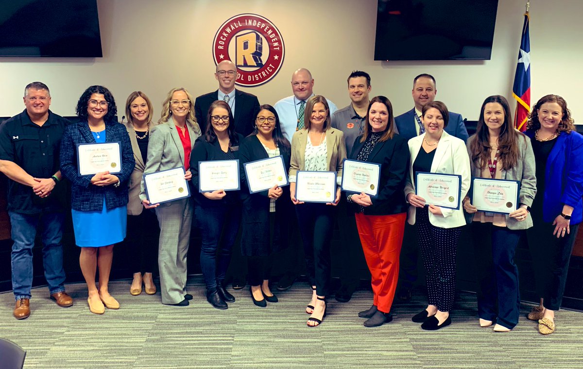 What a great morning recognizing our <a href="/rockwallschools/">Rockwall ISD</a> Aspiring Administrator Academy Participants! We loved hearing about your campus projects &amp; their impact on student learning. <a href="/megangist/">Megan Gist</a> <a href="/marypruittpugh/">Mary Pugh</a> <a href="/melissarmelton/">melissamelton</a> #WeLeadTX