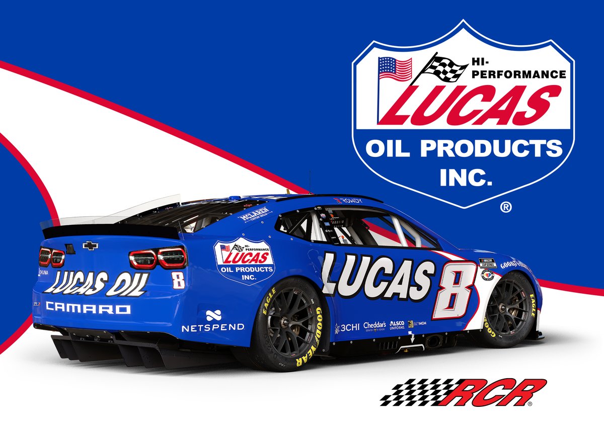 RCRracing's tweet image. NEWS: @KyleBusch to Drive the No. 8 @Lucas_Oil Chevrolet at Auto Club Speedway! 

Click here to learn more: bit.ly/LucasOilandKyle