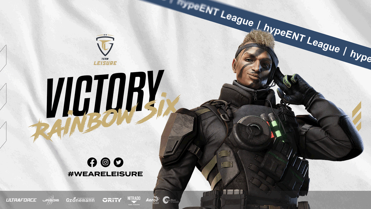 Team LEISURE (@team_leisure) on Twitter photo Sieg fรผr #RainbowSixSiege in der hypeENT League ๐ช๐
๐ <a href="/404_Multigaming/">404 Multigaming e.V.</a>
โ
2:0
<a href="/BursteXR6/">BursteX</a>
<a href="/SlothR6s/">SlothR6s</a>
<a href="/ToljiR6/">Tolji๐ต๐ฑ๐ฉ๐ช</a>
<a href="/13Sensory37/">Sensory</a>
<a href="/Ding_fps/">Ding</a>
#weareleisure
powered by:
@urage_gaming <a href="/AerocoolGlobal/">Aerocool</a> <a href="/wwwultraforcede/">Ultron - Ultraforce</a> <a href="/ORITYgg/">ORITY</a> <a href="/Nitrado/">Nitrado ๐พ</a> Sieg fรผr #RainbowSixSiege in der hypeENT League ๐ช๐
๐ <a href="/404_Multigaming/">404 Multigaming e.V.</a>
โ
2:0
<a href="/BursteXR6/">BursteX</a>
<a href="/SlothR6s/">SlothR6s</a>
<a href="/ToljiR6/">Tolji๐ต๐ฑ๐ฉ๐ช</a>
<a href="/13Sensory37/">Sensory</a>
<a href="/Ding_fps/">Ding</a>
#weareleisure
powered by:
@urage_gaming <a href="/AerocoolGlobal/">Aerocool</a> <a href="/wwwultraforcede/">Ultron - Ultraforce</a> <a href="/ORITYgg/">ORITY</a> <a href="/Nitrado/">Nitrado ๐พ</a>