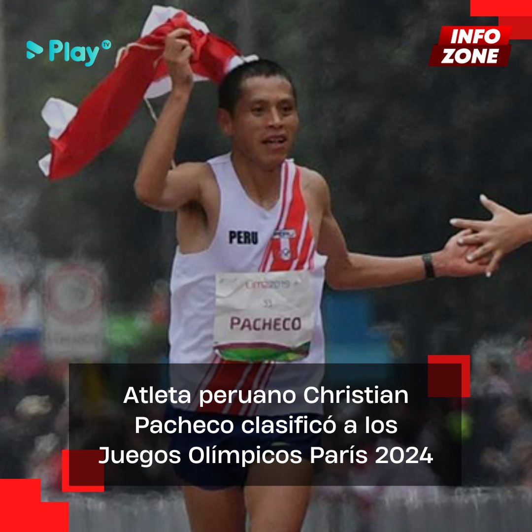 PlayTVPE's tweet image. #InfoZone 🚨
El atleta Christian Pacheco clasificó a los Juegos Olímpicos París 2024, al lograr un tiempo de 2 horas 7 minutos y 38 segundos en la Maratón de Sevilla.

#christianpacheco #Peru