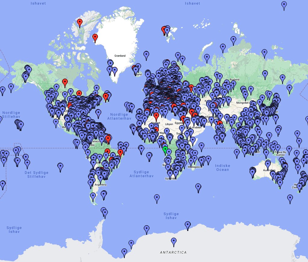 OZ1JDA's tweet photo. My first 2 Years QSO map as a Radio Amateur #QSOMap #HamRadio https://t.co/coa8mM51td