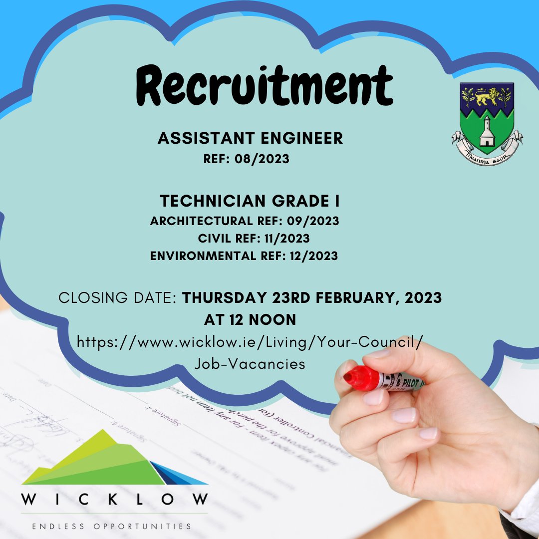 wicklowcoco's tweet photo. #jobfairy #publicjobs #publicappointmentservice #localgovire https://t.co/x1FBjRGN3v https://t.co/y8xW2MrrG9