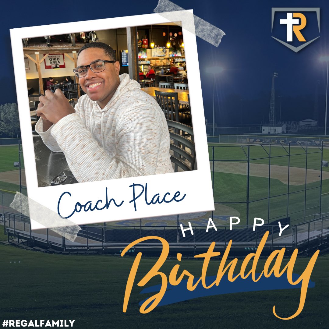 Happy Birthday to one of our new faces this year, Coach Isaiah Place! (<a href="/isaiah_place42/">Isaiah Place</a>) Excited to have you as a part of the #RegalFamily!