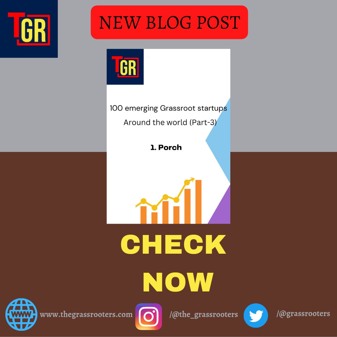 grassrooters's tweet photo. Blog Update
New blog post update at the Grassrooters about 100 Emerging Grassroot Startups Around the World (Part-3)
Visit:- https://t.co/E29H9WbOmX
#the_grassrooters #grassrooters #thegrassrooters #grass_rooters #startups #startupindia #startupecosystem 
#porch #porchgroups https://t.co/Fj4LlVkLe1