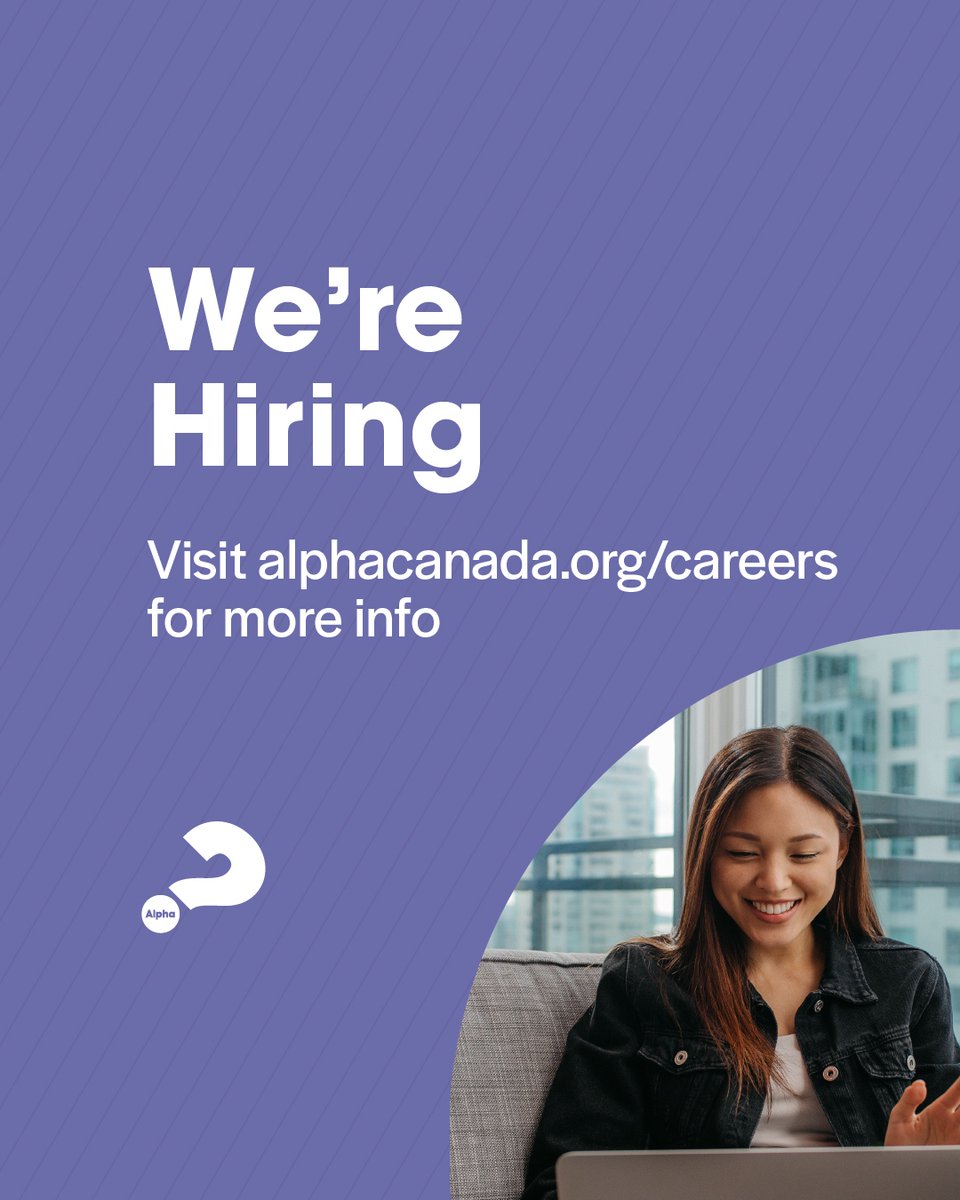 We're Hiring: Alpha for Youth Director

This opportunity is for the person who wants to bring hope and inspiration to his or her team, the church and the next generation in Canada. 

Read details and apply here: Apply here: alphacanada.org/alpha-for-yout…