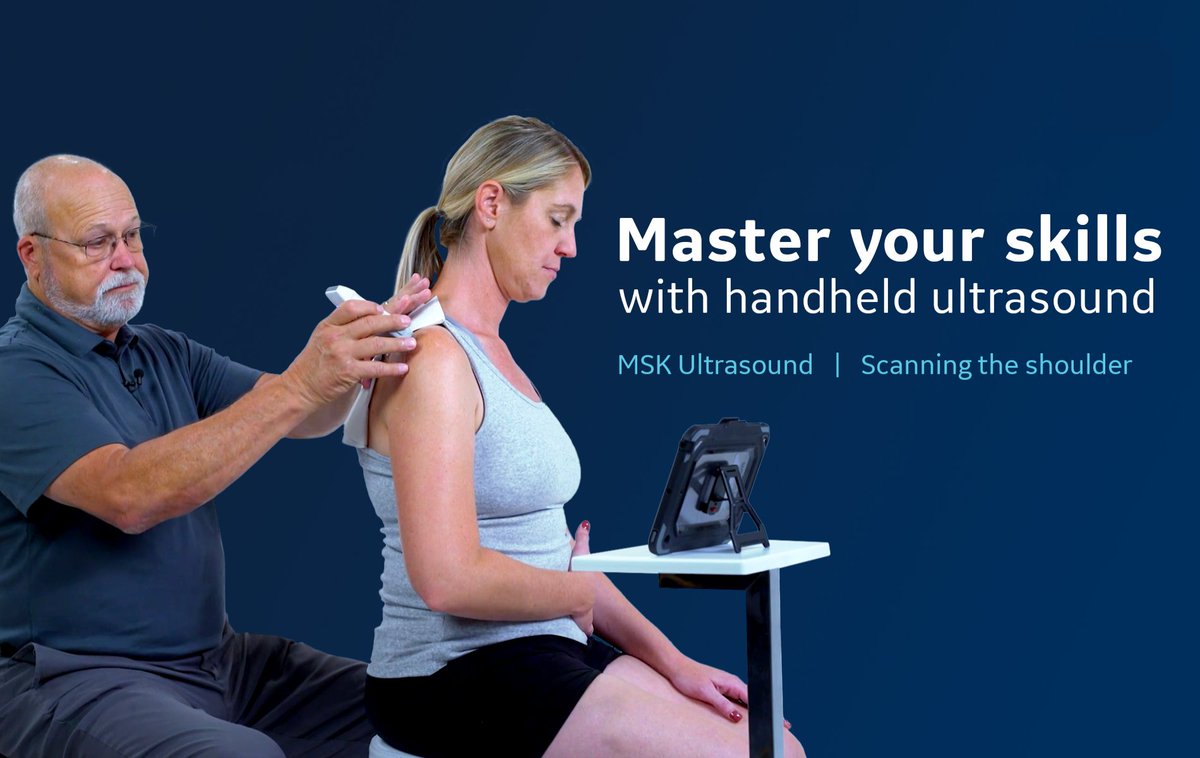 Don't let your #ultrasound skills fall behind! Our webinar "Scanning the Shoulder" on Feb 22nd at 11:00 am CST is the perfect opportunity to up your game. All ultrasound users are welcome, including beginners! Register now vscan.ge/40PLnDh #POCUS #MSKUS