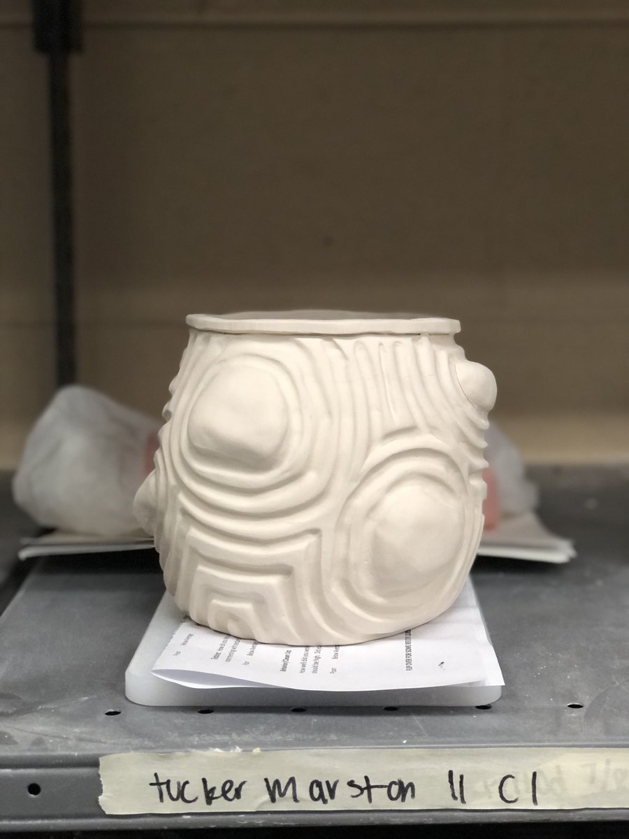 OLHSart's tweet photo. Ceramics 1 bringing it! Can’t wait to see all these glazed #OLHSart https://t.co/d4eon1oufA