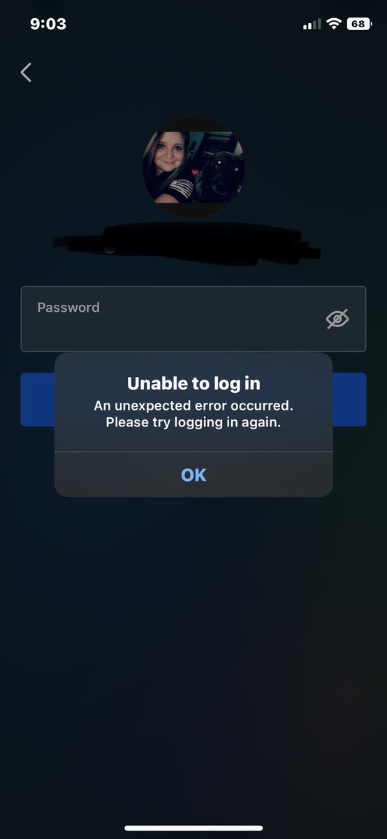 Jamielynn7247's tweet photo. @facebook is anybody else having this issue? It’ll let me change my password but then pops up this message. Via app and safari/chrome #facebookdown #facebookloginissue https://t.co/uz7kfcVYTa