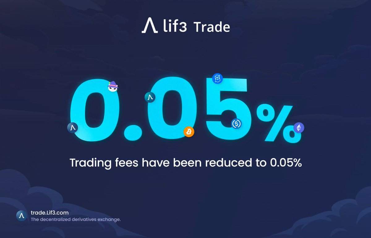 Like trading on chain degens? Check out <a href="/Official_LIF3/">Lif3.com</a> Lif3 Trade. <a href="/harryyeh/">Harry Yeh 葉俊德</a> 

Just set up some of the lowest fees in the game! #L3USD #LLP #LIF3