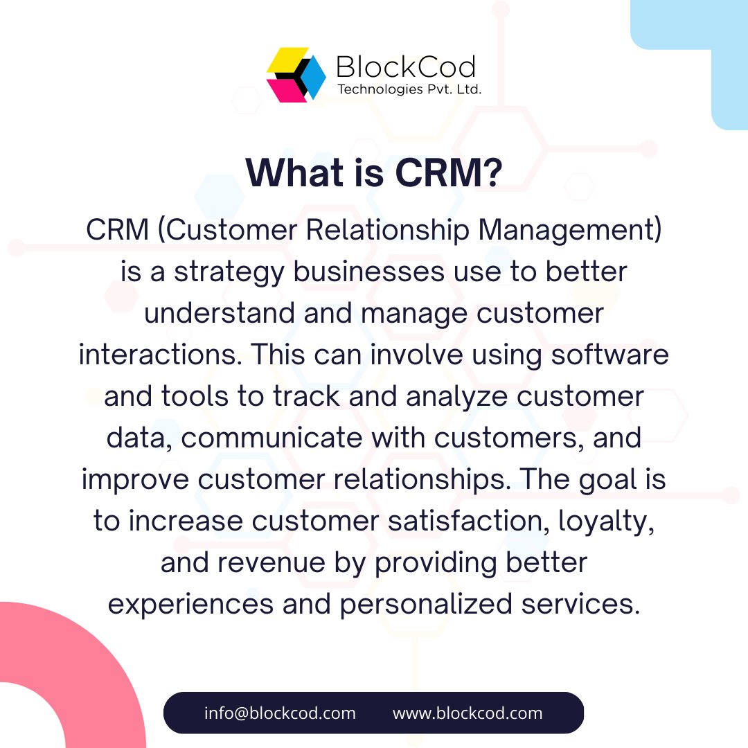 BlockCod_Tech's tweet photo. What is CRM?
#software #softwarecompany #itcompany #startup #company #blockcodtech #information #facts #app #appdevelopment #helpful #appdesigner #news #appdesign #ondemand #crm #businessmodel #customer https://t.co/CWEQOxKxzG