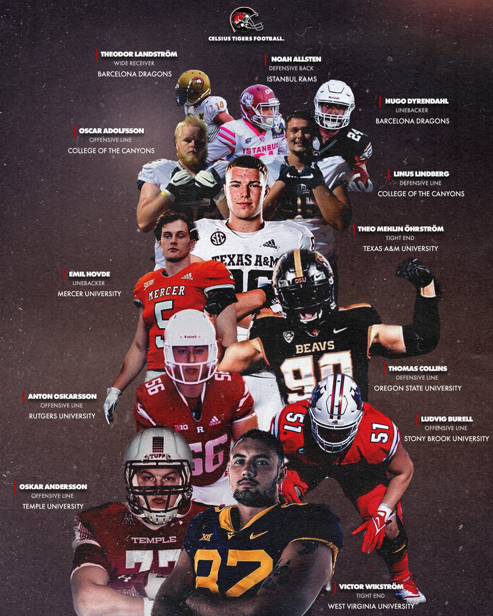Andreas Ehrenreich (@coachehrenreich) on Twitter photo <a href="/RigFootball/">RIG Football</a> we are 2 full time coaches, every class are 6-10 players (3 years of HS). These players made it from Celsiusskolan, Sweden to college or professionell play. How cool is that!
Big ups to <a href="/MarkusTorpman/">Markus Torpman</a> for the cool graphics <a href="/RigFootball/">RIG Football</a> we are 2 full time coaches, every class are 6-10 players (3 years of HS). These players made it from Celsiusskolan, Sweden to college or professionell play. How cool is that!
Big ups to <a href="/MarkusTorpman/">Markus Torpman</a> for the cool graphics
