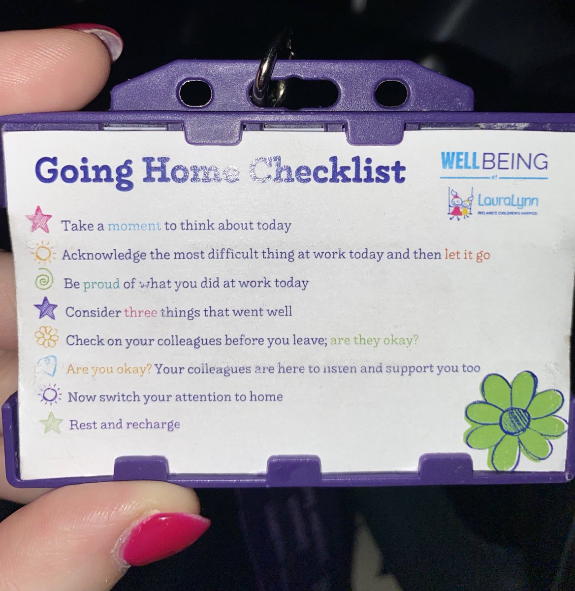 A great way to transition from work to home #wellbeing @LauraLynnHouse