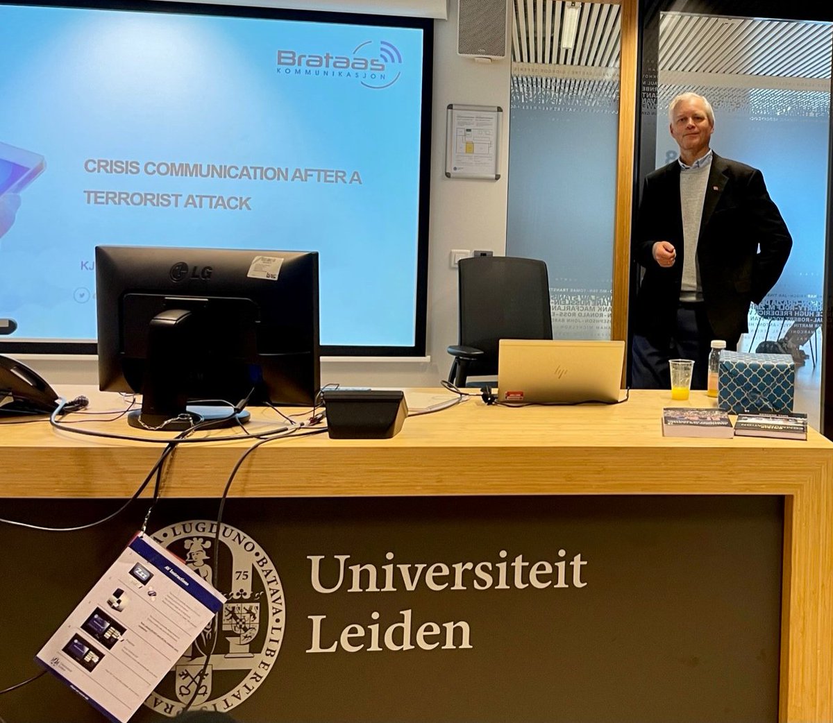 Kjell Brataas (@brataas) on Twitter photo I really enjoyed presenting on crisis communication after a terror attack at a seminar in The Hague last week. It was organized by friend and colleague <a href="/WouterJong/">Wouter Jong</a> at <a href="/fggaleiden/">UniLeiden FGGA</a> + <a href="/NCTV_NL/">NCTV</a> . Topics included social media, victim support and AI. I really enjoyed presenting on crisis communication after a terror attack at a seminar in The Hague last week. It was organized by friend and colleague <a href="/WouterJong/">Wouter Jong</a> at <a href="/fggaleiden/">UniLeiden FGGA</a> + <a href="/NCTV_NL/">NCTV</a> . Topics included social media, victim support and AI.